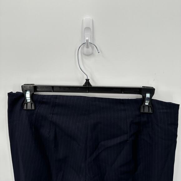 THEORY NWT Belisa Brisbane Navy Pinstripe Dress Trouser Pants // 6 - Picture 6 of 9